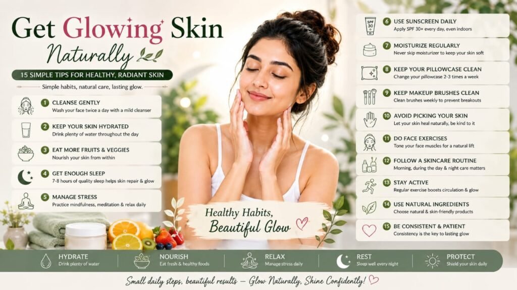 How to get glowing skin naturally