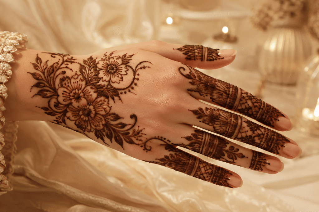 Classic Arabic Eid Mehndi Design