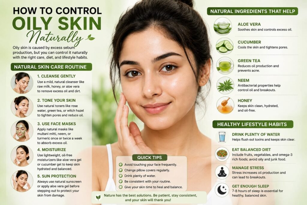 Simple skincare routine for oily skin