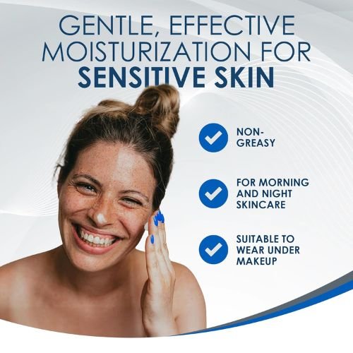 Vanicream Daily Facial Moisturizer, Face Cream with 5 Key Cermides & Hyaluronic Acid, 3 Fl Oz, Formulated Without Common Irritants for Sensitive Skin, Lightweight, Non-Greasy Hydration - Image 4