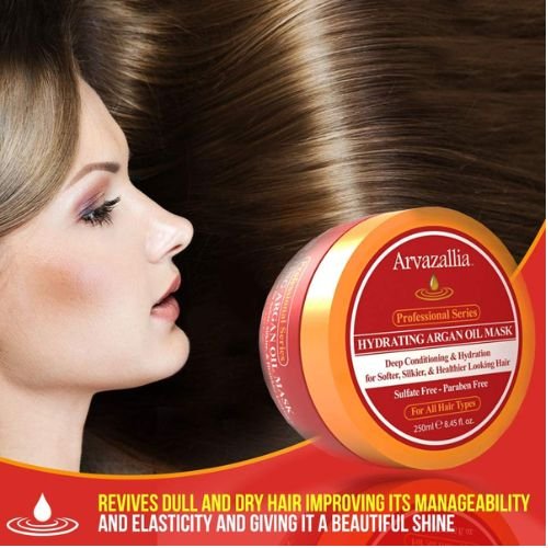Arvazallia Hydrating Argan Oil Hair Mask & Deep Conditioner For Dry Hair - Image 4