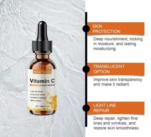Facial essence Anti-aging Essence containing vitamin C, hyaluronic acid and retinol, Improves elasticity, Heals dry skin - Image 2