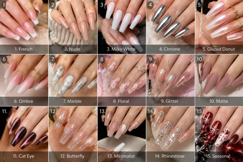 15 trendy acrylic nail designs