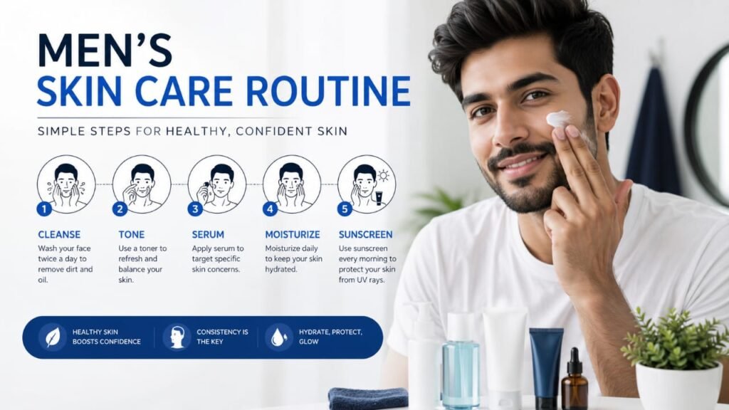 men's skincare routine for beginners